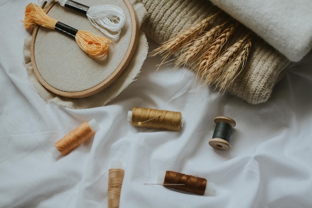 Fire și ac pentru brodat